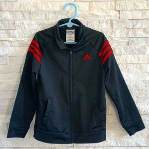 Little Kid’s Black and Red Adidas Jacket Size 6